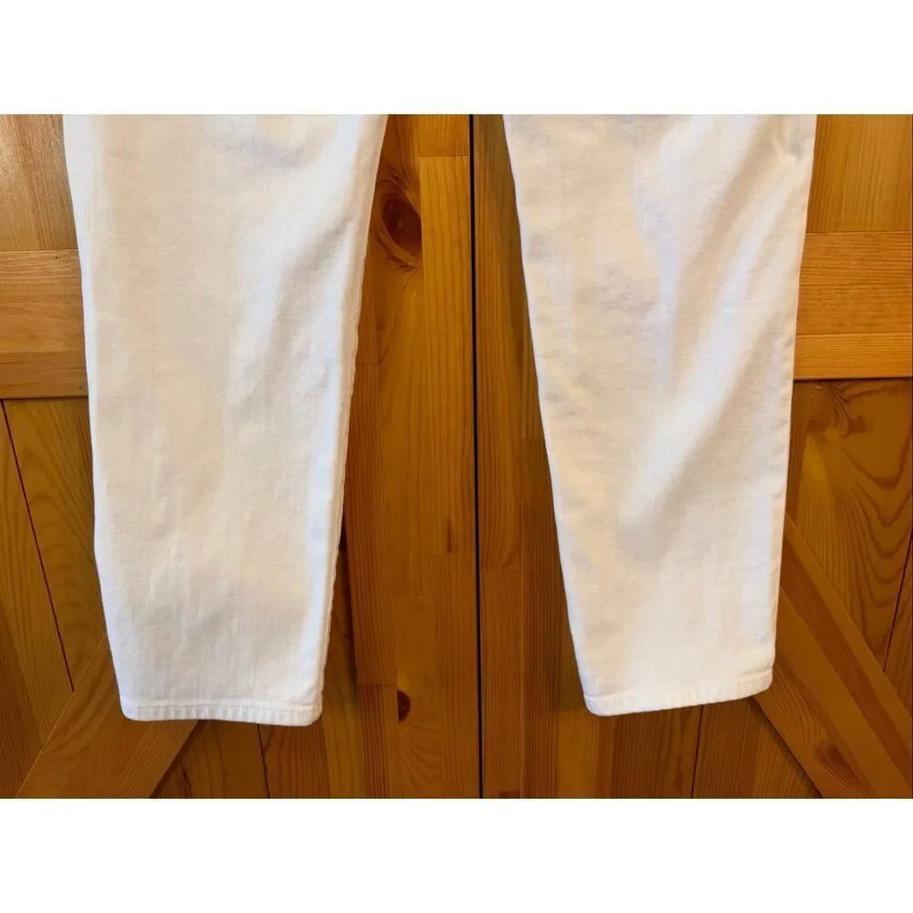 AG Adriano Goldschmied The Isabelle White High Rise Crop Jeans Size 29R (7834)